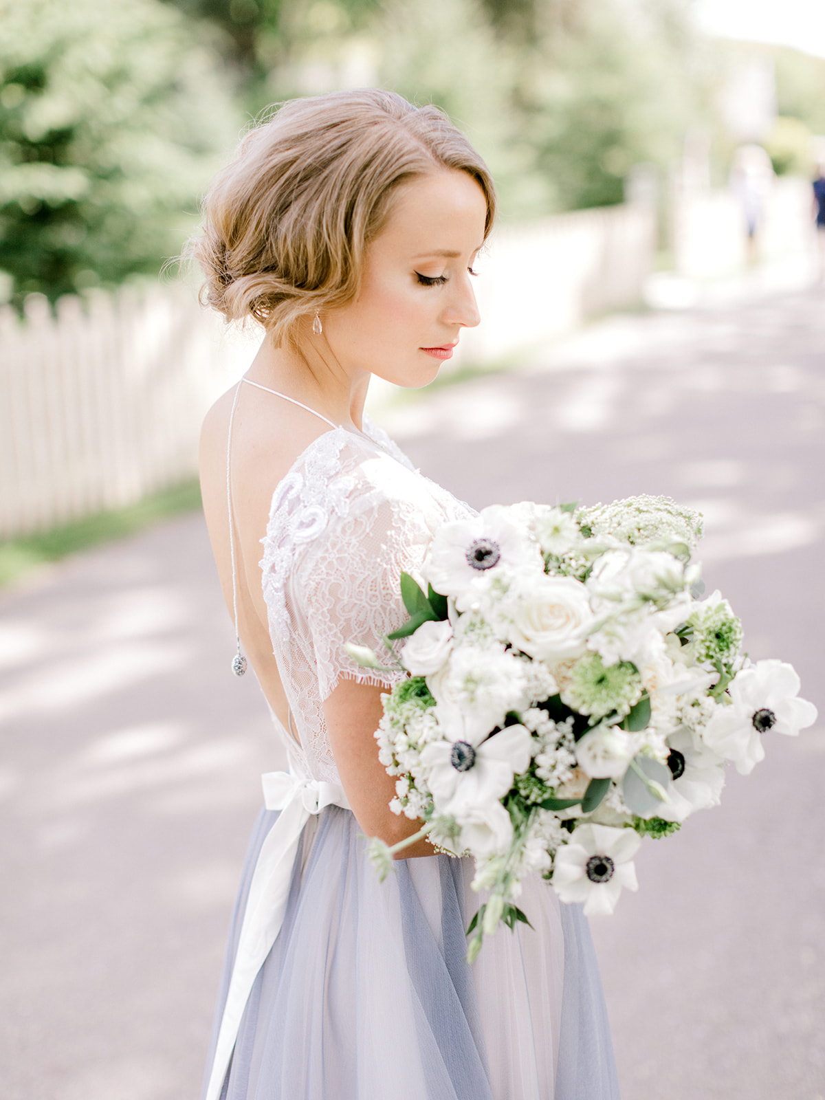Vintage Inspired Cream and Light Blue Wedding Inspiration Photographed by Nicole Sarah Photography