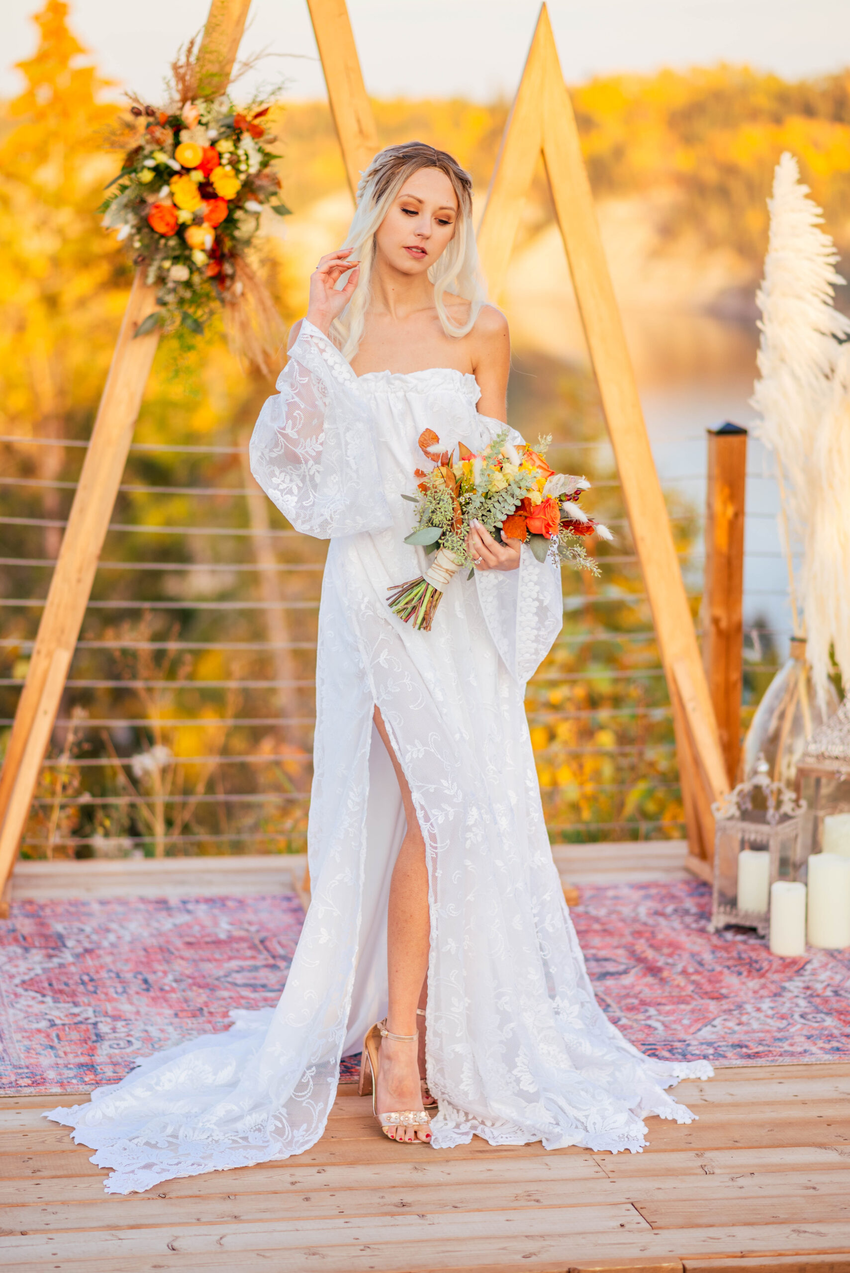 bride at altar