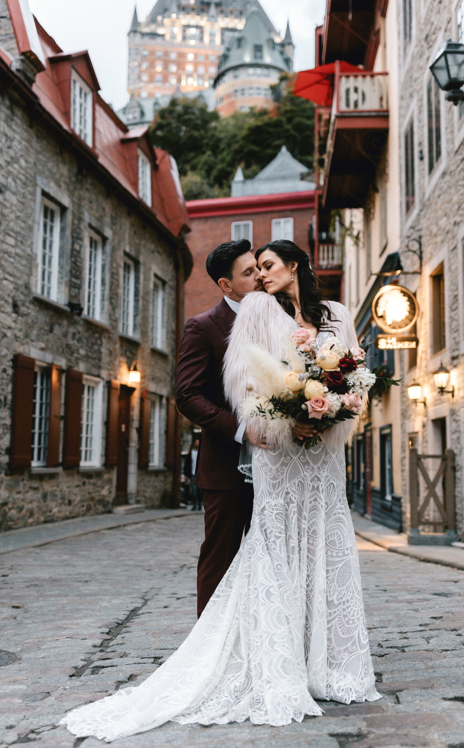 Earthy Tones Wedding Inspiration in Old Quebec City ⋆ Ruffled