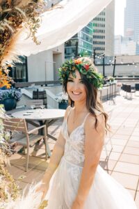 Beautiful-Bride-with-floral-crown-in-her-hair
