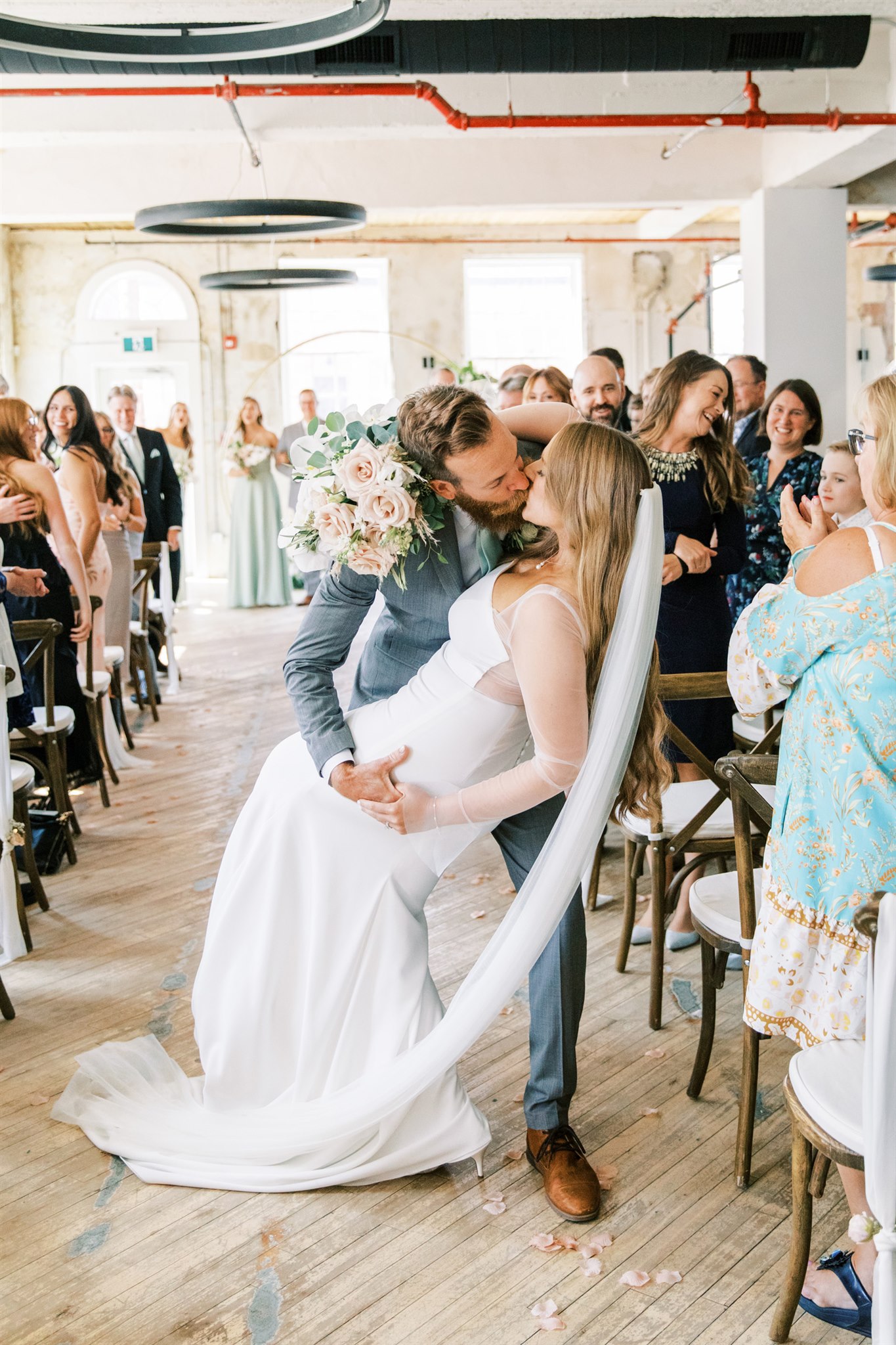 Elegant, Boho Wedding at Local Market