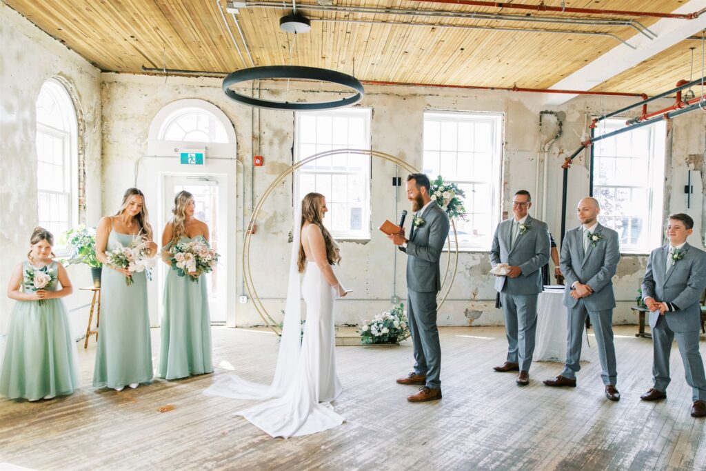 Elegant, Boho Wedding at Local Market