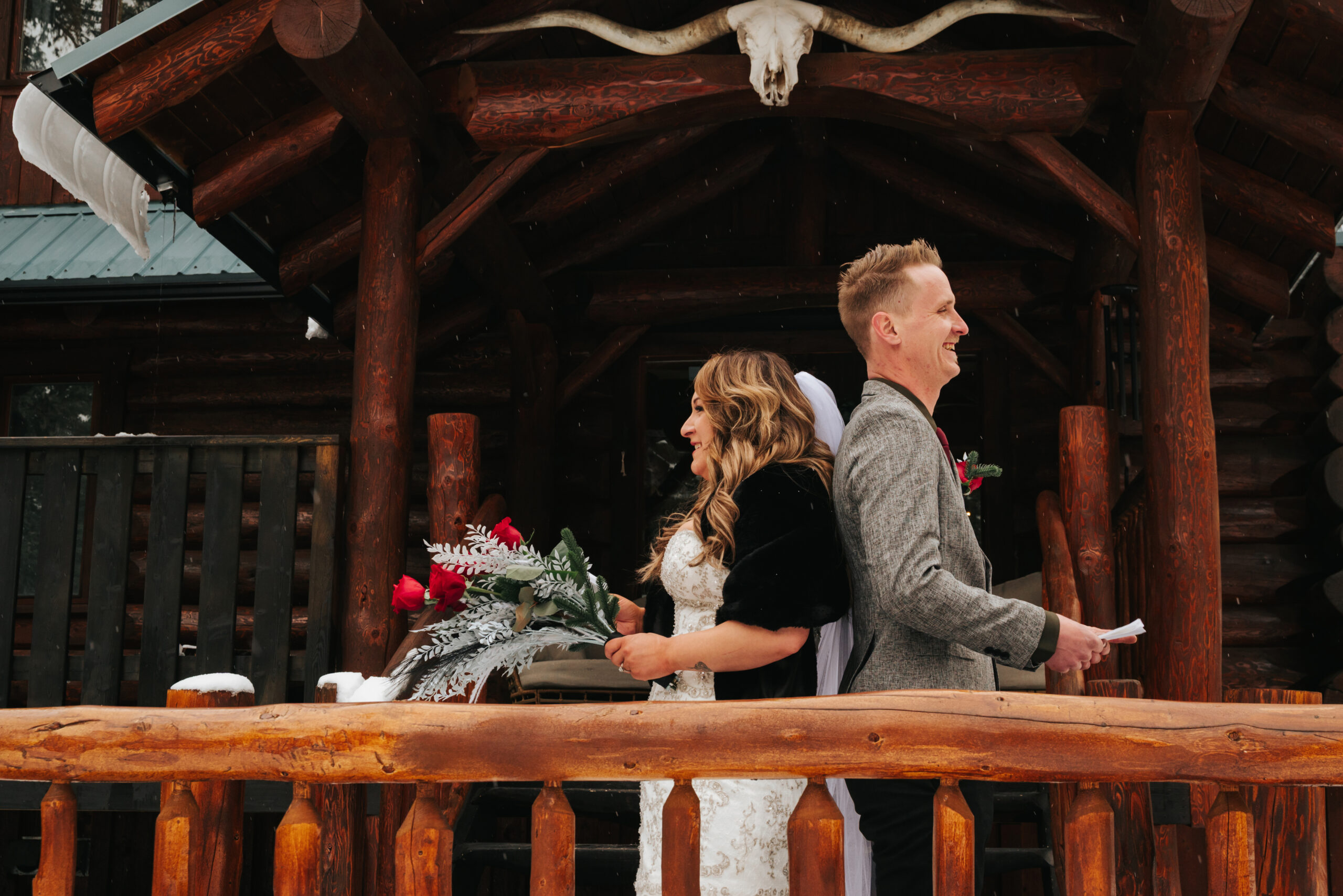 Winter Elopement – Rock Lake Earth Lodge – 11